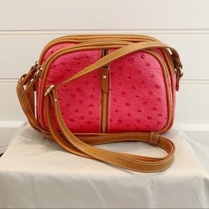 Valentina pink leather handbag